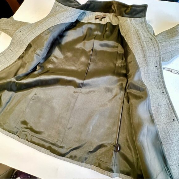 J. Crew Military green wool blend blazer jacket top pockets Size 2 - Picture 9 of 10